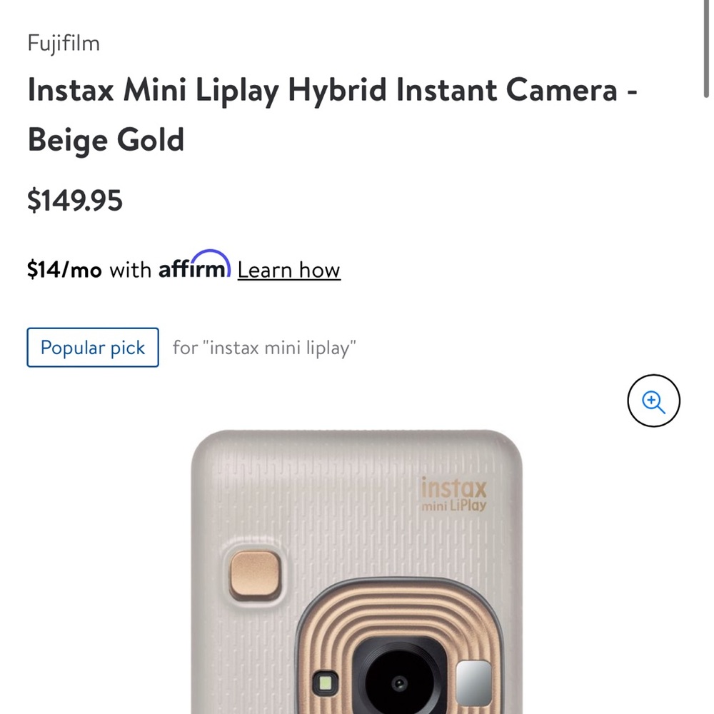LOOKING FOR * Fujifilm instax Mini LiPlay
